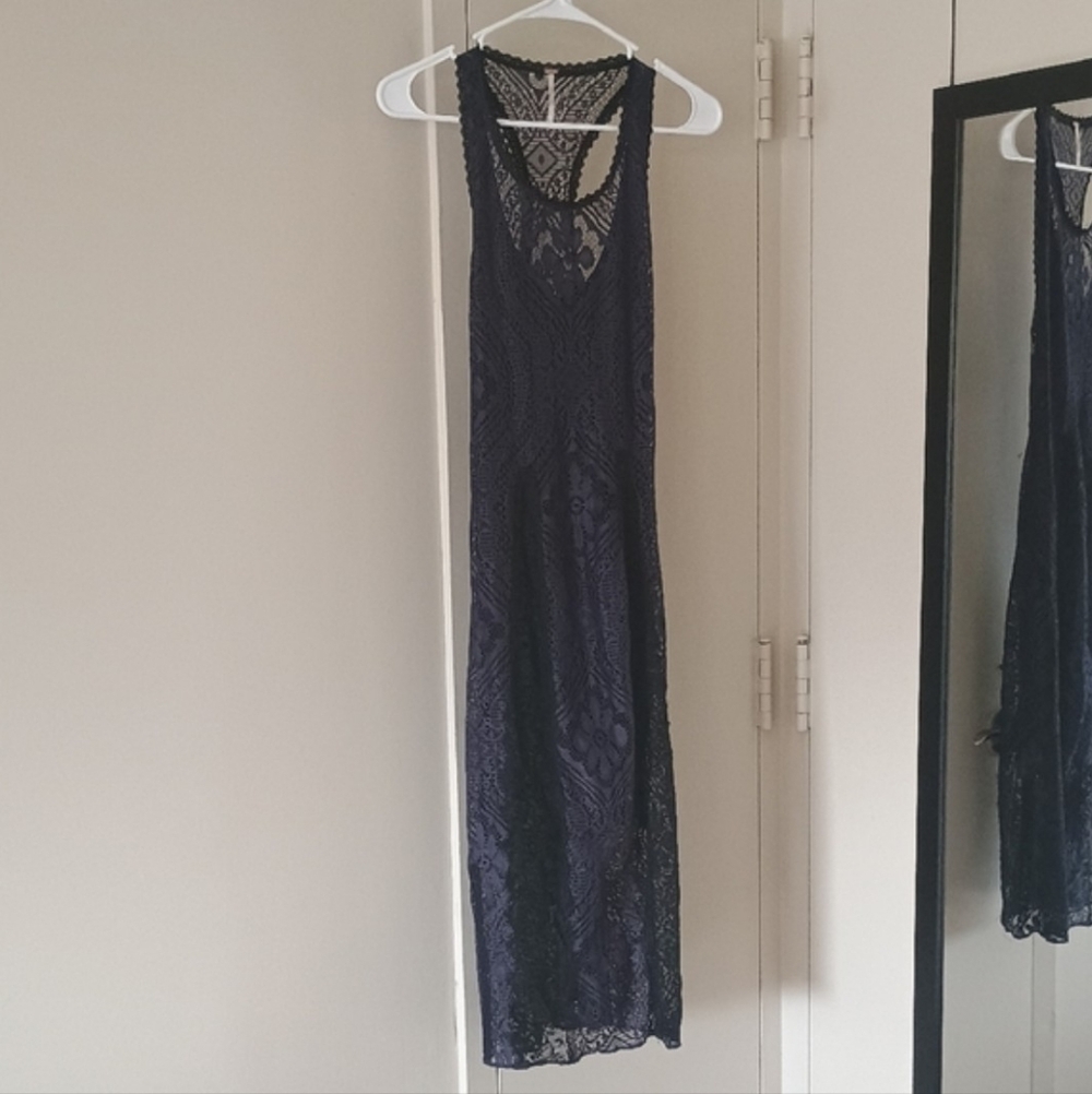 Free People Miracle Lace Racerback Midi Dress - Picture 2 of 5